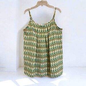 CAbi Seahorse Print Sleeveless Top Medium